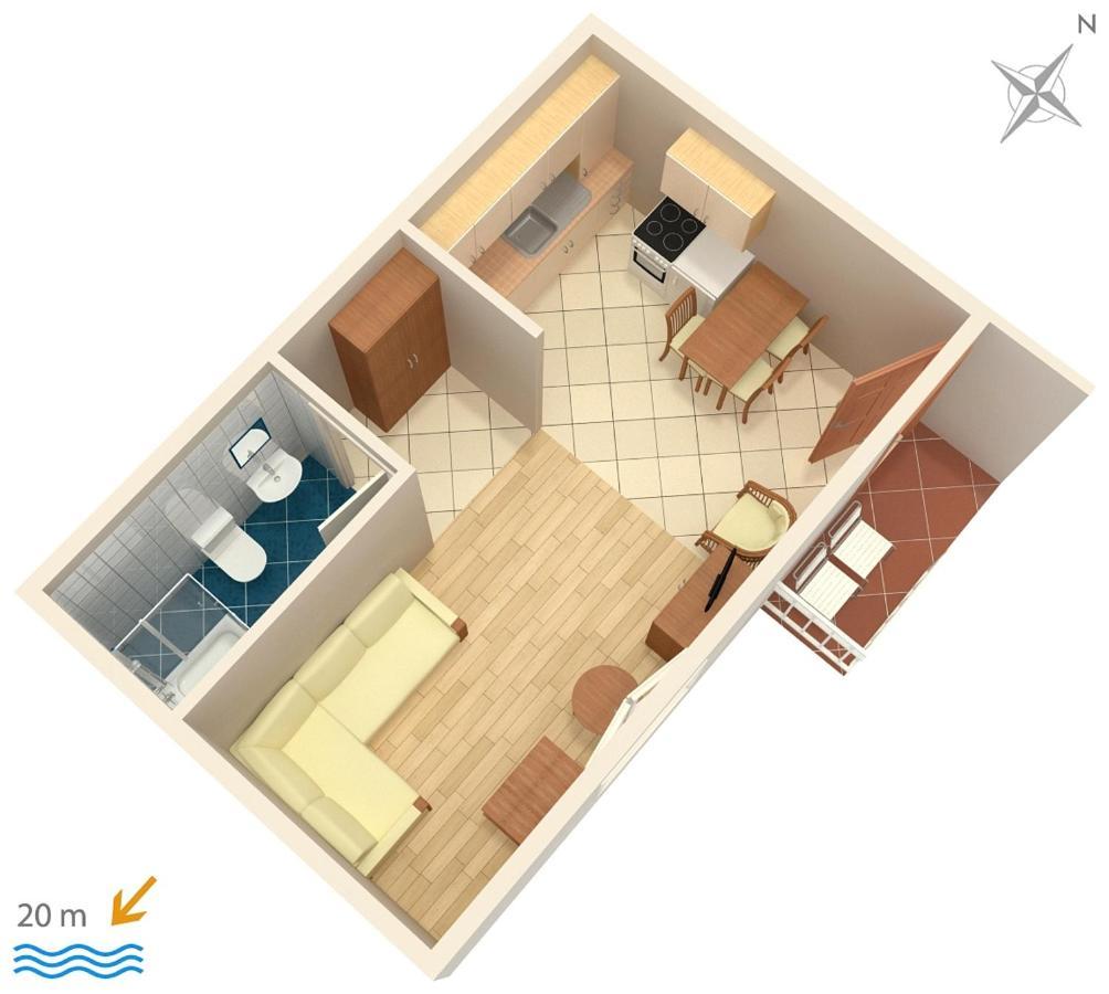 Apartments By The Sea Podgora, Makarska - 6713 מראה חיצוני תמונה